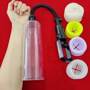 Penis Pump Sleeve Enlarger Stretcher Cylinder Enlargement Vacuum Penis Extender - Picture 1 of 18