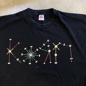 CAMISETA DE GIRA VINTAGE KORN ICK AND TWISTED 2000 Metal L/XL Banda Concierto 2 Caras - Imagen 1 de 7