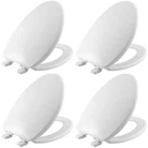Caswell Modern Slow Close Toilet Seat, Easy Clean Hinges and Durable Plastic ... - Picture 1 of 7