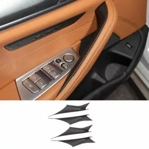ABS Black Side Door Scuff Plate Interior Cover For BMW 5 Series G30 2018-2022 - Bild 1 von 7