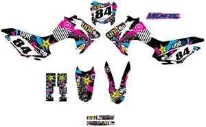 Honda CRF 125 - 2013 - 2018 Full Custom Graphic Kit RUSH STYLE stickers decals - Picture 1 of 3