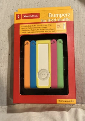 XtremeMac бампер маска для iPod Shuffle Mac/ПК 5-упаковка силиконовый защиты * новый - Изображение 1 из 4