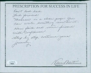 Nan Martin Actress Signed 6.5x8.5 Hand Written Note Page JSA Authenticated - Picture 1 of 2