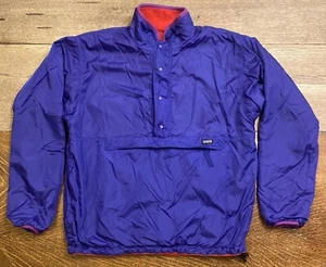 Vintage 80s Patagonia Glissade Reversible Fleece Windbreaker Pullover Jacket S USA - Bild 1 von 15