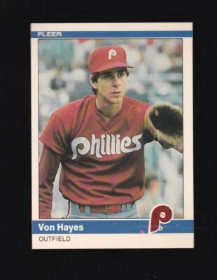 1984 Fleer Von Hayes #33 Philadelphia Phillies - Image 1 of 2