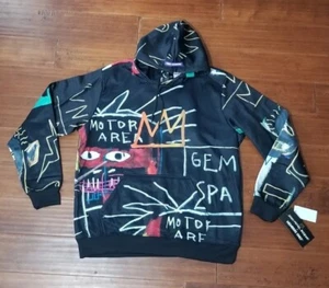 Jean-Michel Basquiat + Solo Miembros Para Hombres Grande Pullover Sudadera con Capucha Sudadera Camisa - Imagen 1 de 6