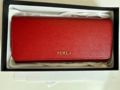 Furla large Leather Babylon Continental Wallet Purse Color:  Cabernet 017 - Image 1 of 4