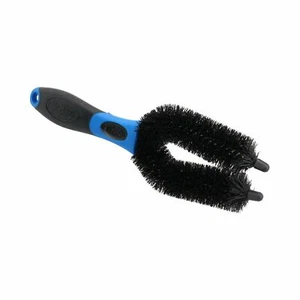Motorcycle Motorbike U Prong Nylon Bristles Brush Twin Fork Wheel Cleaning - Picture 1 of 3