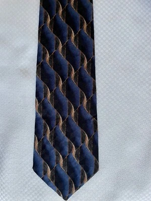 Corbata de seda a rayas JZ Richards para Nordstrom azul marino hecha a mano J Z Foto 1 de 3