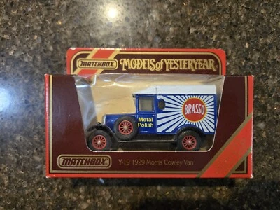 Matchbox Models Of Yesteryear Y19 1929 Morris Cowley Van - Brasso - Image 1 of 2