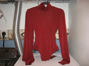 Damen Neu Etikett Free People Rot Intim Kollektion Back Out Body Anzug Größe L - Bild 1 von 12