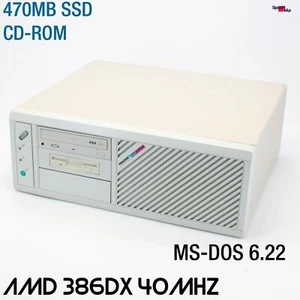 Retro 80386 386 DX 40MHz Computer PC ECS FX-3000 Windows 3.1 MS-DOS 6.22 Vintage - Picture 1 of 10