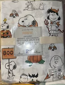 Pottery Barn Kids Size Full Snoopy® & Friends Halloween Sheet Set 4 Pc Vampires - Picture 1 of 4