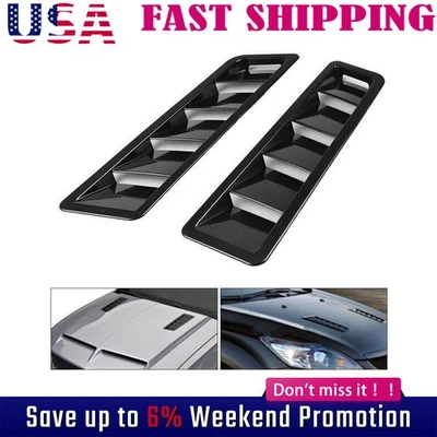 Cubierta de cuchara de ventilación de capó de coche universal 2 piezas  Foto 1 de 4