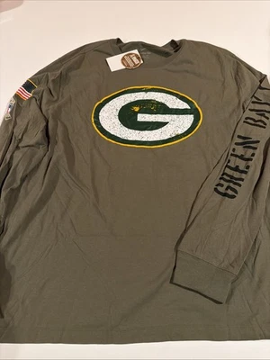 Camiseta de algodón Nike NFL Green Bay Packers Salute to Service para hombre LS talla 3XL NUEVA CON ETIQUETAS Foto 1 de 4