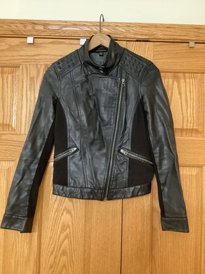 Rock & Republic  Womens Black Biker Jacket - Image 1 of 4