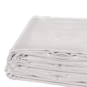 Lona impermeable de alta resistencia 20x30 PVC vinilo lona cubierta de suelo blanca - Imagen 1 de 7
