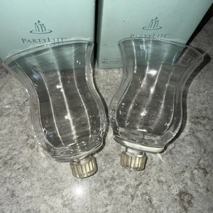 2 PartyLite P9045 Optic Peglite Mini Globe Votive Cup Candle Holders - Imagen 1 de 11