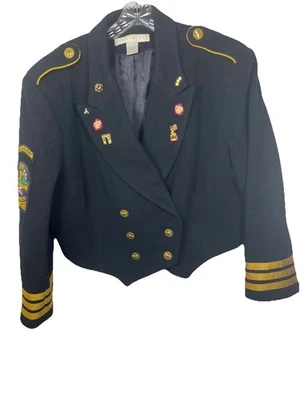 Vintage The Limited Wool Military Jacket Regular Army Commerce Tennessee Cropped - Image 1 of 4