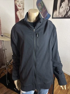 Vintage Lululemon Luon Herren Kung Fu Vent Tech Full Zip Jacke Größe 2XL schwarz Fleece - Bild 1 von 8