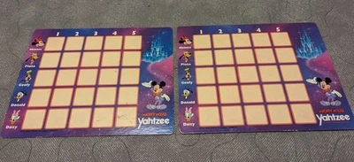 Genuine 1988 Milton Bradley Mickey Mouse Yahtzee Replacement Piece Game Board - Image 1 of 3
