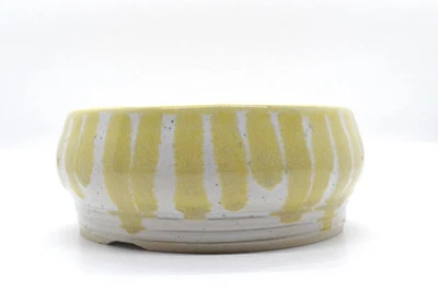 Maceta bonsai hecha a mano - gotas amarillas Foto 1 de 2