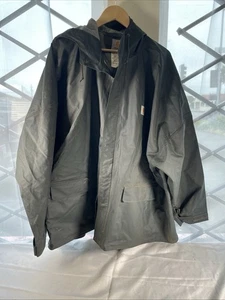 Carhartt 101076 Mayne PVC Lightweight Rain Coat Jacket Green Men's Size 2XL - Picture 1 of 10