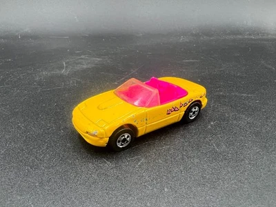 Hot Wheels Mazda MX-5 Miata Amarillo Paredes Negras Bw Tampo Desvanecimiento #172 Suelto Foto 1 de 4