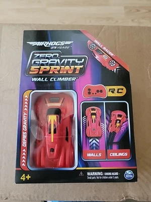 NEW Zero Gravity Sprint Wall Climber Racer RC Car Red Rechargeable Air Hogs NIB - Image 1 of 2