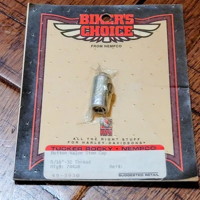 Bikers Choice 74410 Nempco Botón Válvula Vástago Tapa 5/16"-32 Harley Motocicleta  Foto 1 de 4