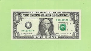 1995* ..UNCIRC $1  D 0513 8479 *  .... 1995 $1  D-*       STAR NOTE      FRN - Picture 1 of 2