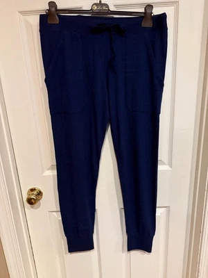 Pantalones deportivos suaves Joie para mujer AZUL con cordón mezcla de rayón talla L Foto 1 de 4