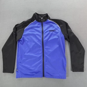 AND1 Full Zip Warm Up Track Jacket Men's Blue Long Sleeve Size L - Picture 1 of 23