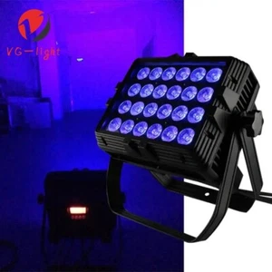 24X18W LED RGBWA+UV IP65 Waterproof Par Light Wash Effect DJ Concert Stage Light - Picture 1 of 15