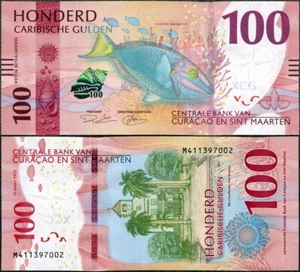 Curaçao & Sint Maarten - 100 Gulden 2025 * W4 * fish - Picture 1 of 3