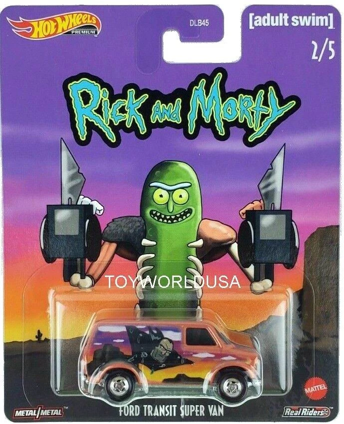 2020 Hot Wheels Rick and Morty Pop Culture #2 Ford Transit Super Van Adult Swim - Image 1 of 1