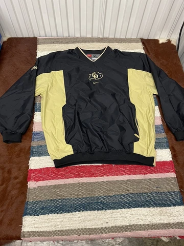 Vintage University Colorado Nike Pullover Jacket XL Center Swoosh DEION SANDERS Cover