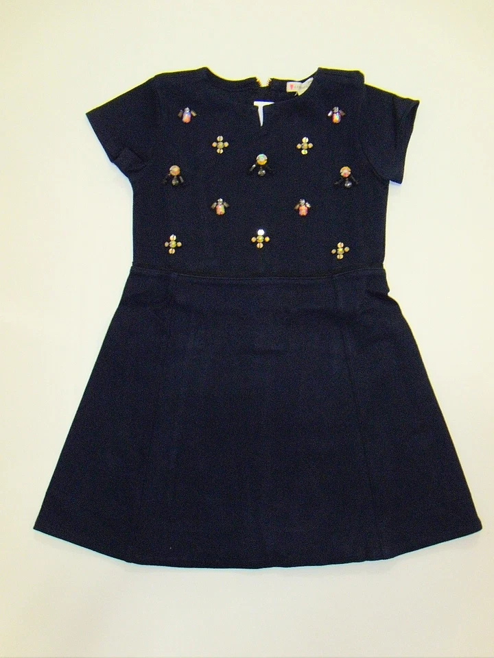 Новый с Ярлыками девочек J. Crewcuts темно-синий драгоценностями кластер камень качели вязаное платье 5 новый  - Изображение 1 из 1