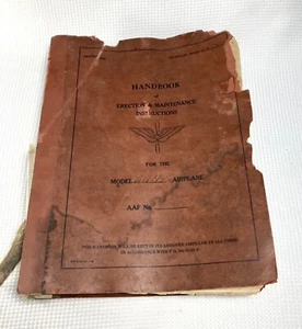 Handbook of Erection and Maintenance Instructions For The Model B17E &F Airplane - Picture 1 of 17