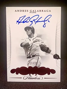 2018 Panini Flawless Signatures Andres Galarraga GA-AG. 11/20 - Picture 1 of 4