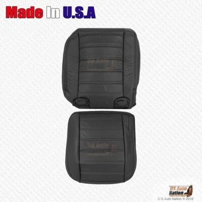 2005 2006 2007 Hummer H2 REAR Passenger Bottom & Top Genuine Leather Cover Black - Image 1 of 4