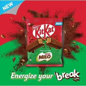 1 PACKS X 10 pieces NESTLÉ KITKAT 2-Fingers Milo Share Pack - Picture 1 of 4