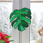 2 Painted Leaf Window Hangings for Plant Lovers-