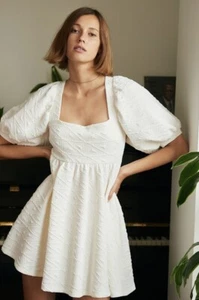 Free People Ladies Violet Mini Dress White Size L - Picture 1 of 4