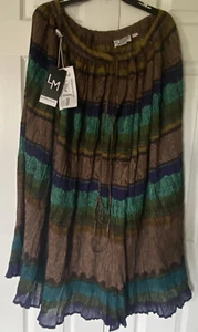 Damenrock Le Miuex (100 % Viskose) mehrfarbig (Einheitsgröße) neu mit Etikett - Bild 1 von 3