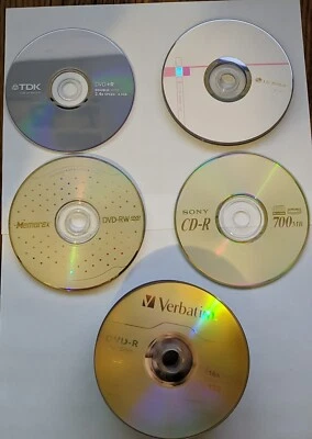 50 Mixed DVD+R and DVD-R Multiple Brands LG Verbatim TDK Memorex - Image 1 of 4