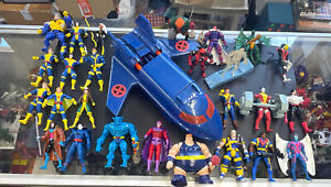 Toybiz Vintage X-Men Blackbird Jet Figure Lot W/ Accessories Instant Collection