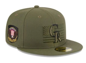 New Era 59FIFTY Colorado Rockies 2023 Día de las Fuerzas Armadas Sobre el Campo Sombrero Ajustado - Imagen 1 de 6