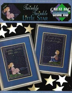 CROSS STITCH TWINKLE TWINKLE LITTLE STAR TOO CUTE CHARTS!!! - Picture 1 of 1