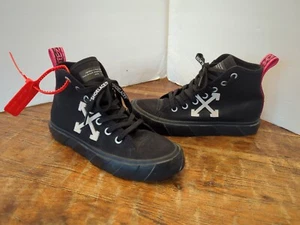 Off-White Vulcanized All Black High Sneakers 2013 size 39 - Virgil Abloh rare.  - Picture 1 of 16